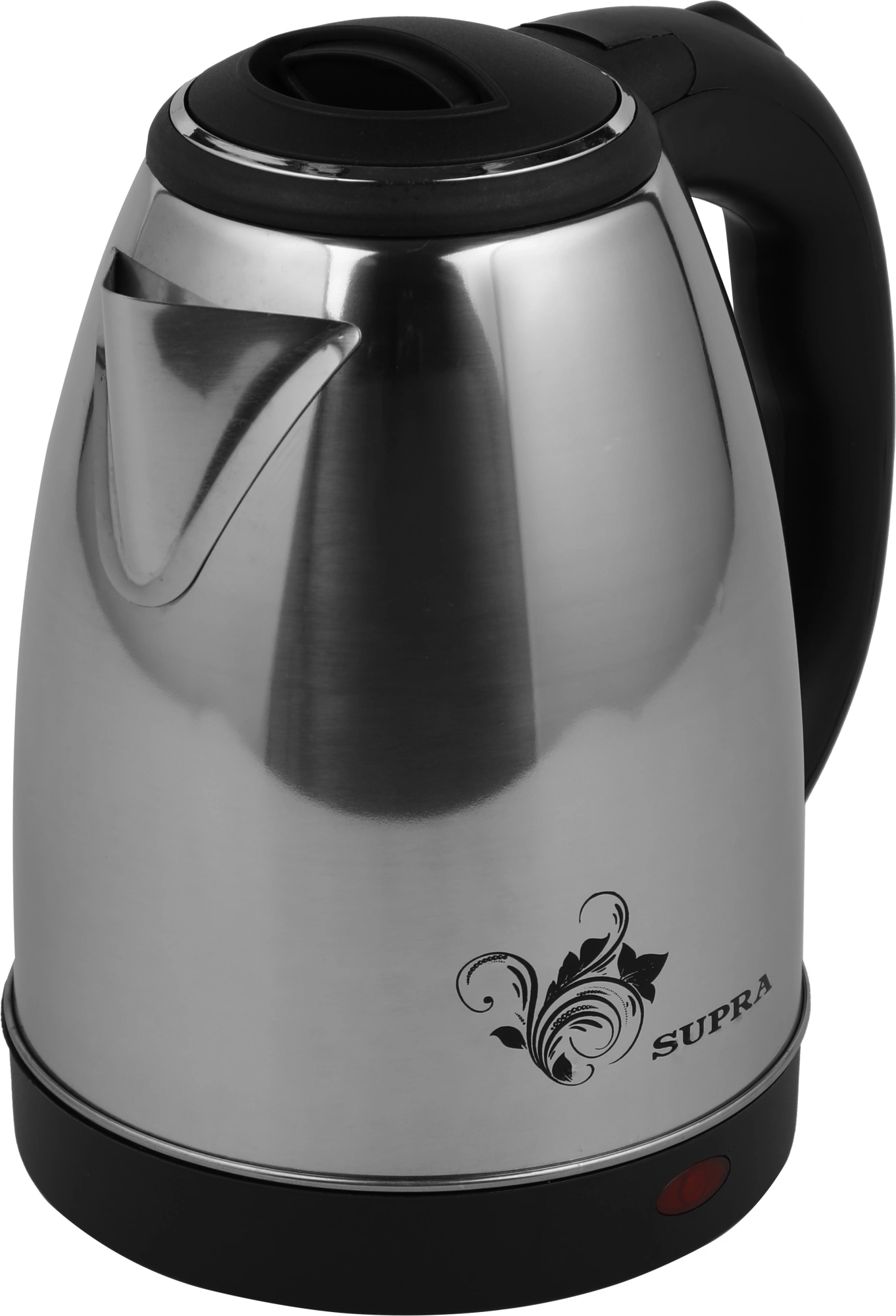 Чайник электрический Supra KES-1802S 1.8л. 1500Вт нержавеющая сталь/черный корпус: металл/пластик (12951)