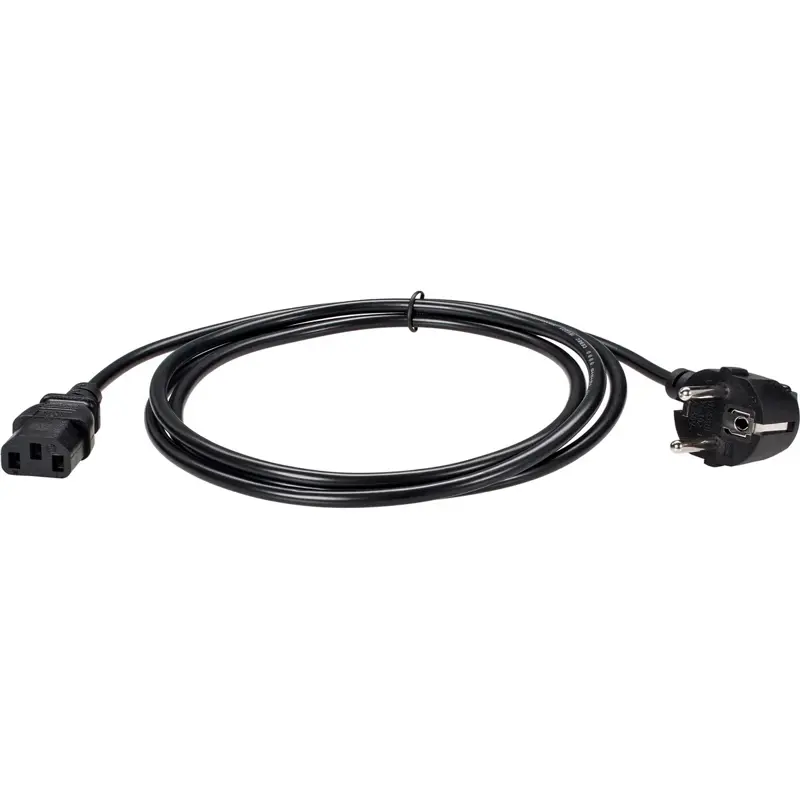 Кабель/ Кабель компьютер - розетка 220V EU (угловой) 3GX0,5mm2, 1,8m, медь, Telecom