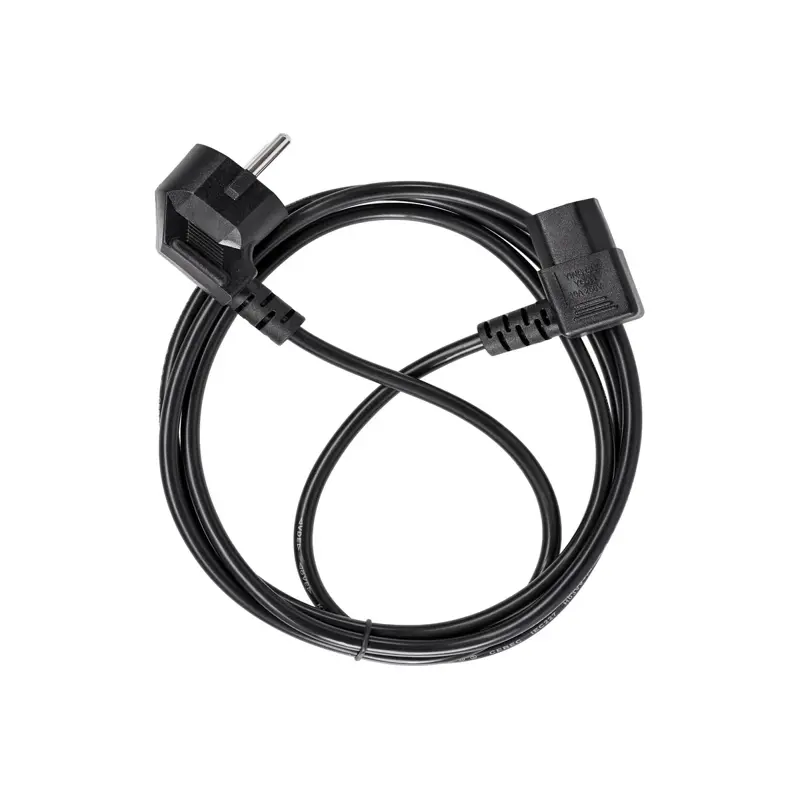 Кабель/ Кабель комп - розетка 220V EU (угол-угол) 3GX0,75mm2, 1,8m, медь, Telecom