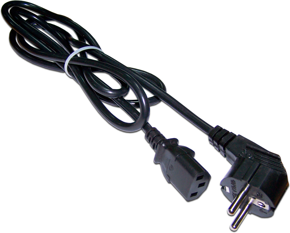 Шнур питания Lanmaster LAN-PP13/SHA-1.0-BK C13-С14 проводник.:3x0.75мм2 1м 220В 10А (упак.:1шт) черный