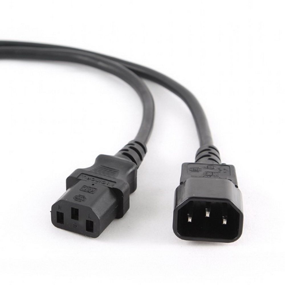 Кабель Cablexpert Кабель питания сист.блок-монитор Cablexpert PC-189-1-1.8M, 1.8м, C13-C14, Сечение провода 3x1кв.мм.,