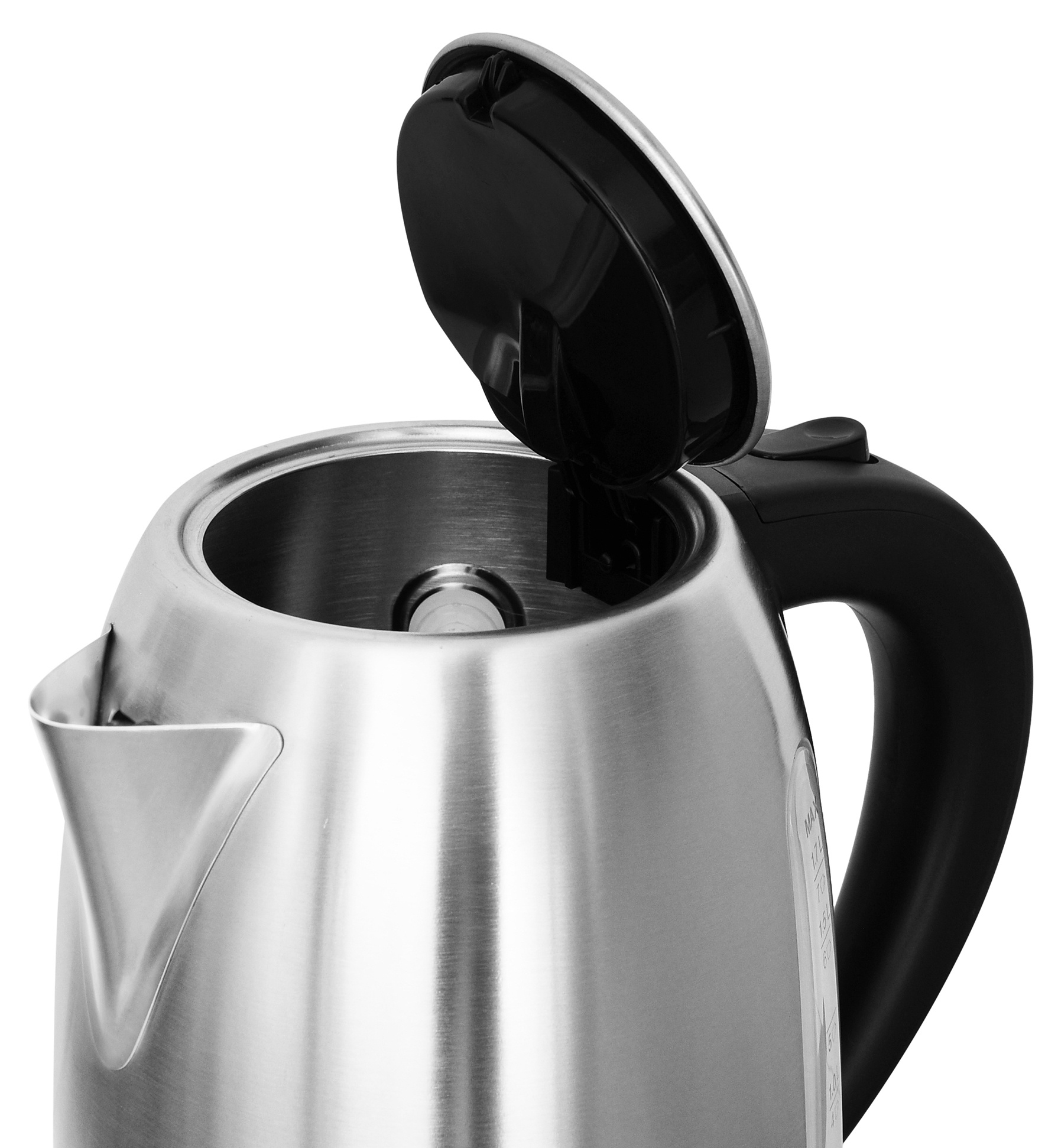 Чайник электрический Hyundai HYK-S2014 1.7л. 2000Вт серебристый/черный корпус: металл