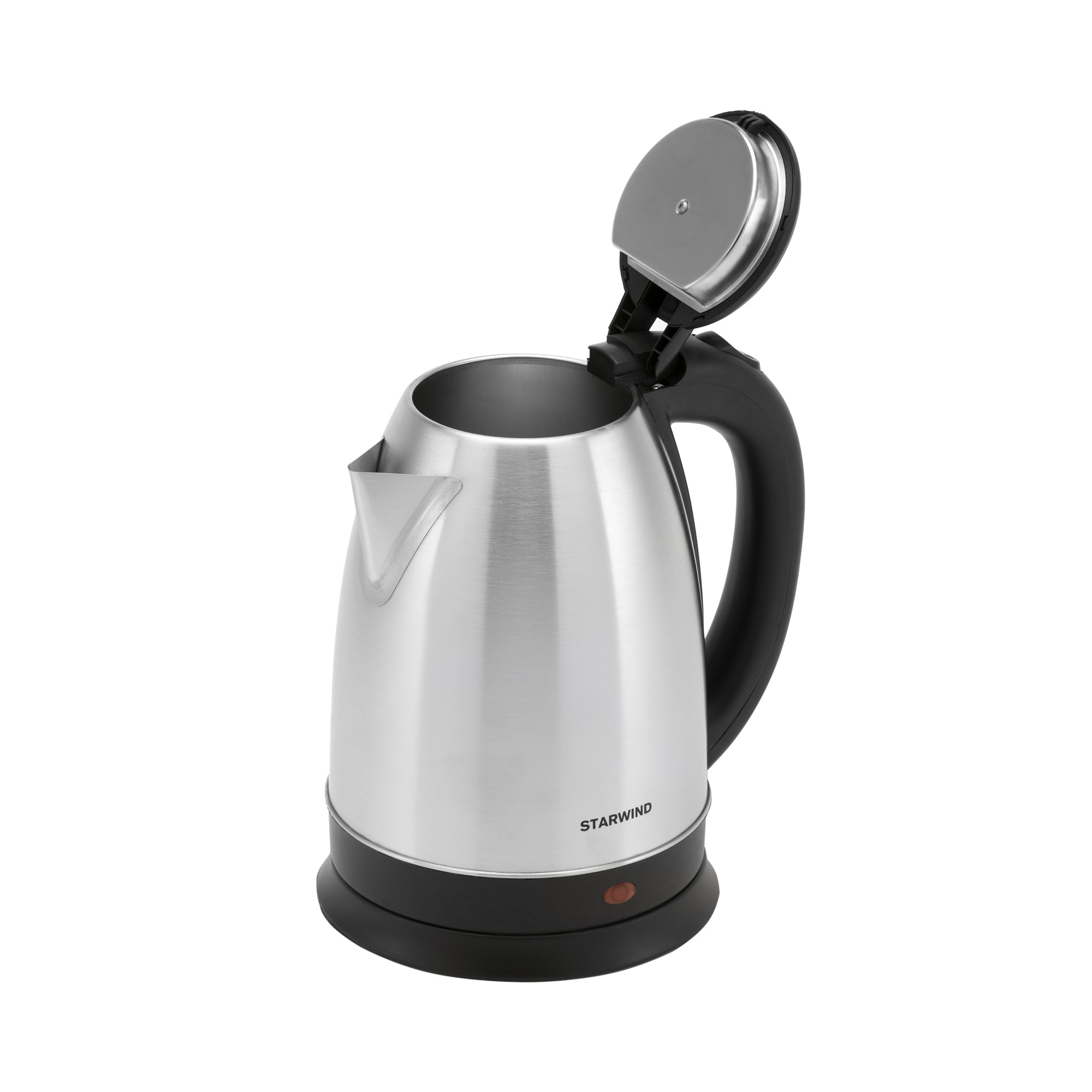 Чайник электрический Starwind SKS1051 1.8л. 1500Вт серебристый матовый/черный корпус: металл/пластик