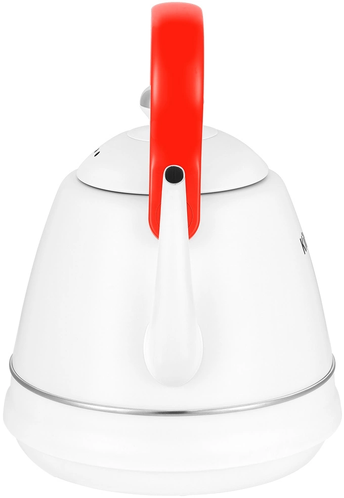 Чайник электрический Kitfort КТ-6793 1л. 1500Вт белый/красный корпус: металл