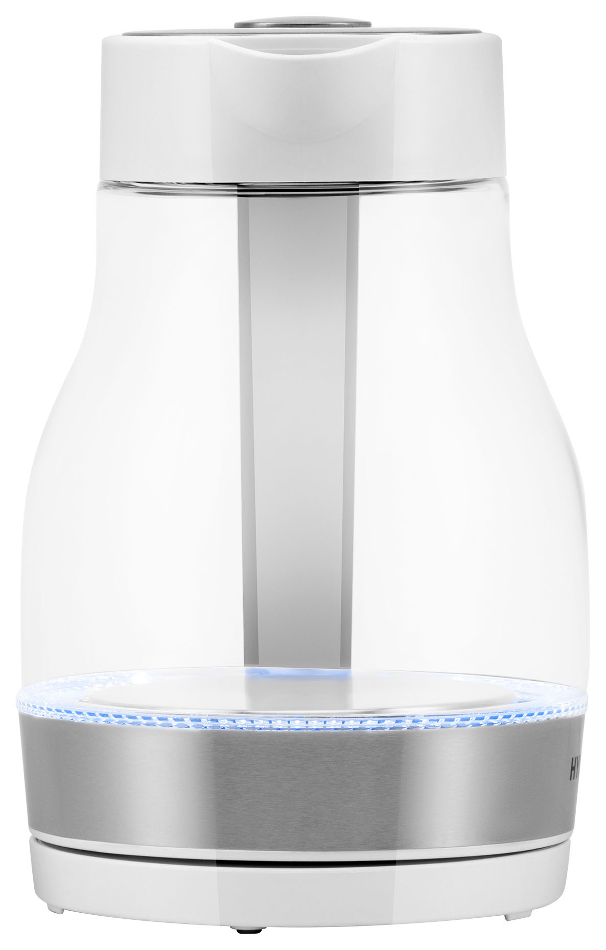 Чайник электрический Hyundai HYK-G3802 1.7л. 2200Вт белый/серебристый корпус: стекло