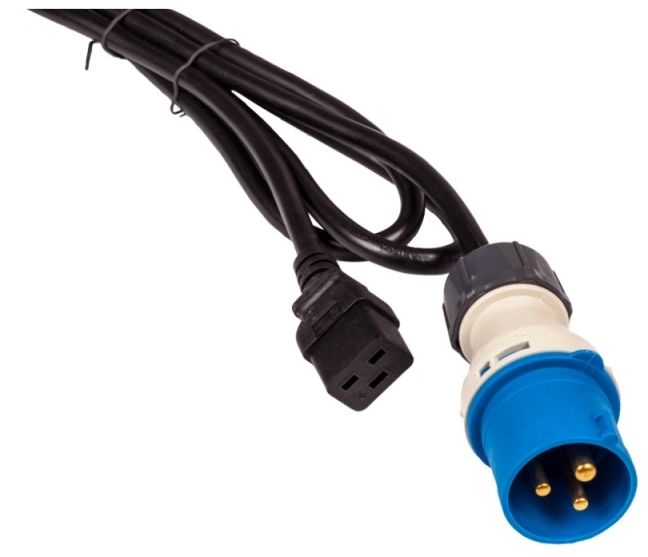 Шнур питания Lanmaster LAN-PP9M/19-2.5-BK C19 проводник.:3x2.5мм2 2.5м 250В 16А черный