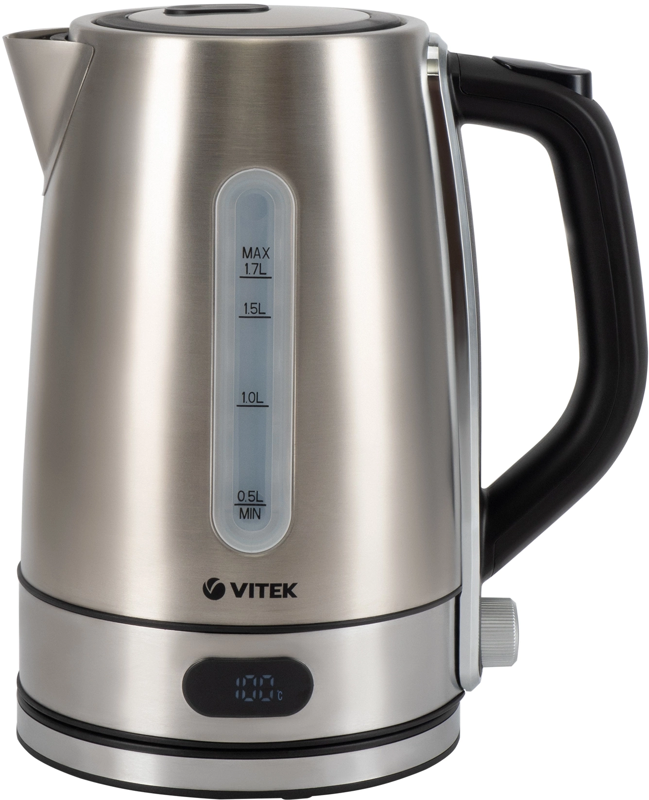 Чайник электрический Vitek VT-1160 1.7л. 2200Вт серебристый корпус: нерж.сталь/пластик