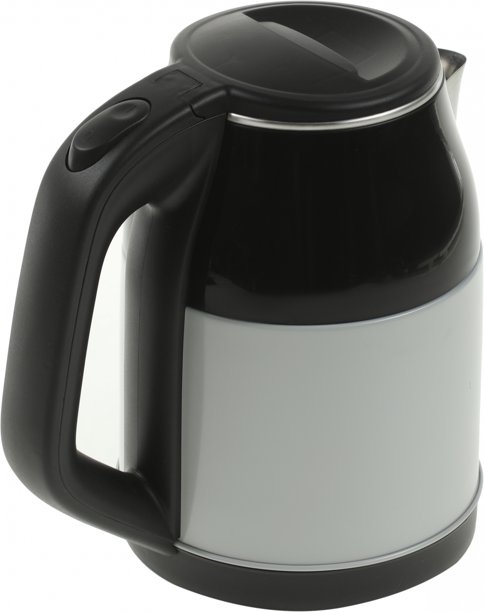 Чайник электрический Supra KES-1843S 1.8л. 1500Вт черный/белый корпус: металл