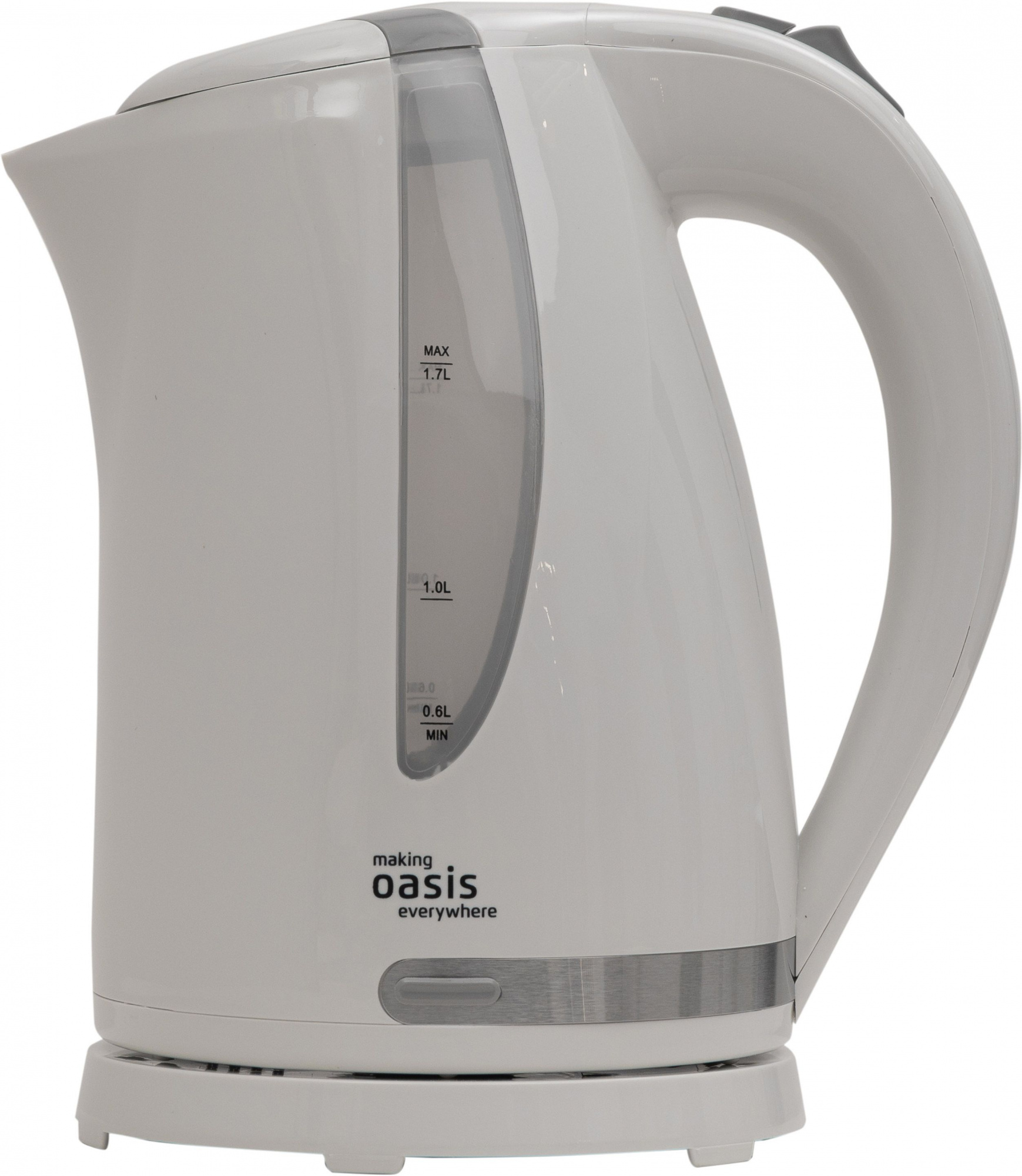 Чайник электрический Oasis K-2PW 1.7л. 2200Вт белый корпус: пластик