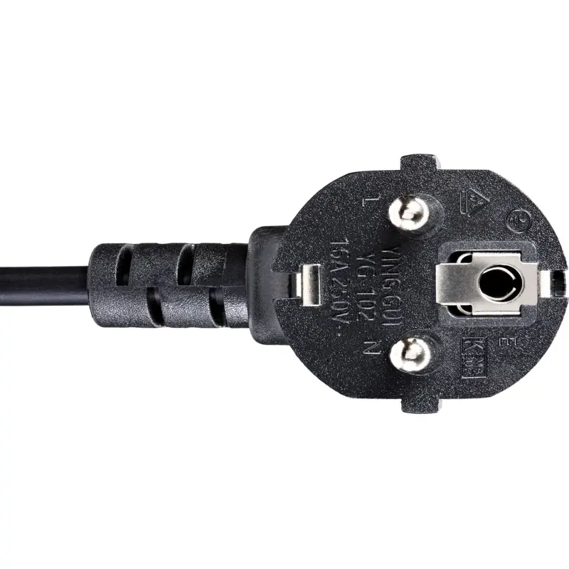 Кабель/ Кабель комп - розетка 220V EU (угол-угол) 3GX0,75mm2, 1,8m, медь, Telecom