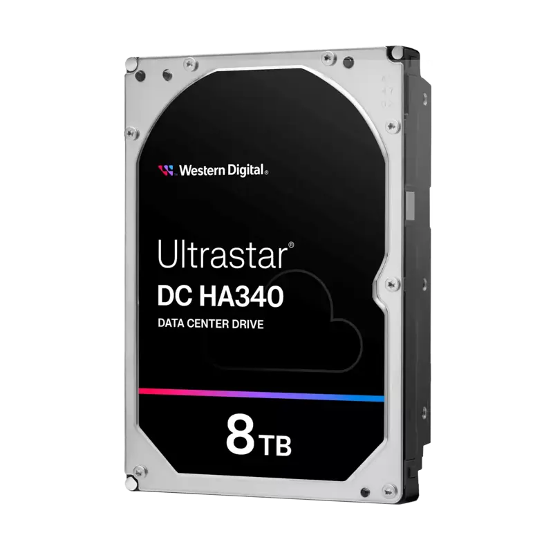 Жесткий диск/ HDD WD SATA 3.2 LFF Server 8Tb Ultrastar DC HA340 7200 6Gb/s 256MB 1 year warranty (replacement HUS728T8TA