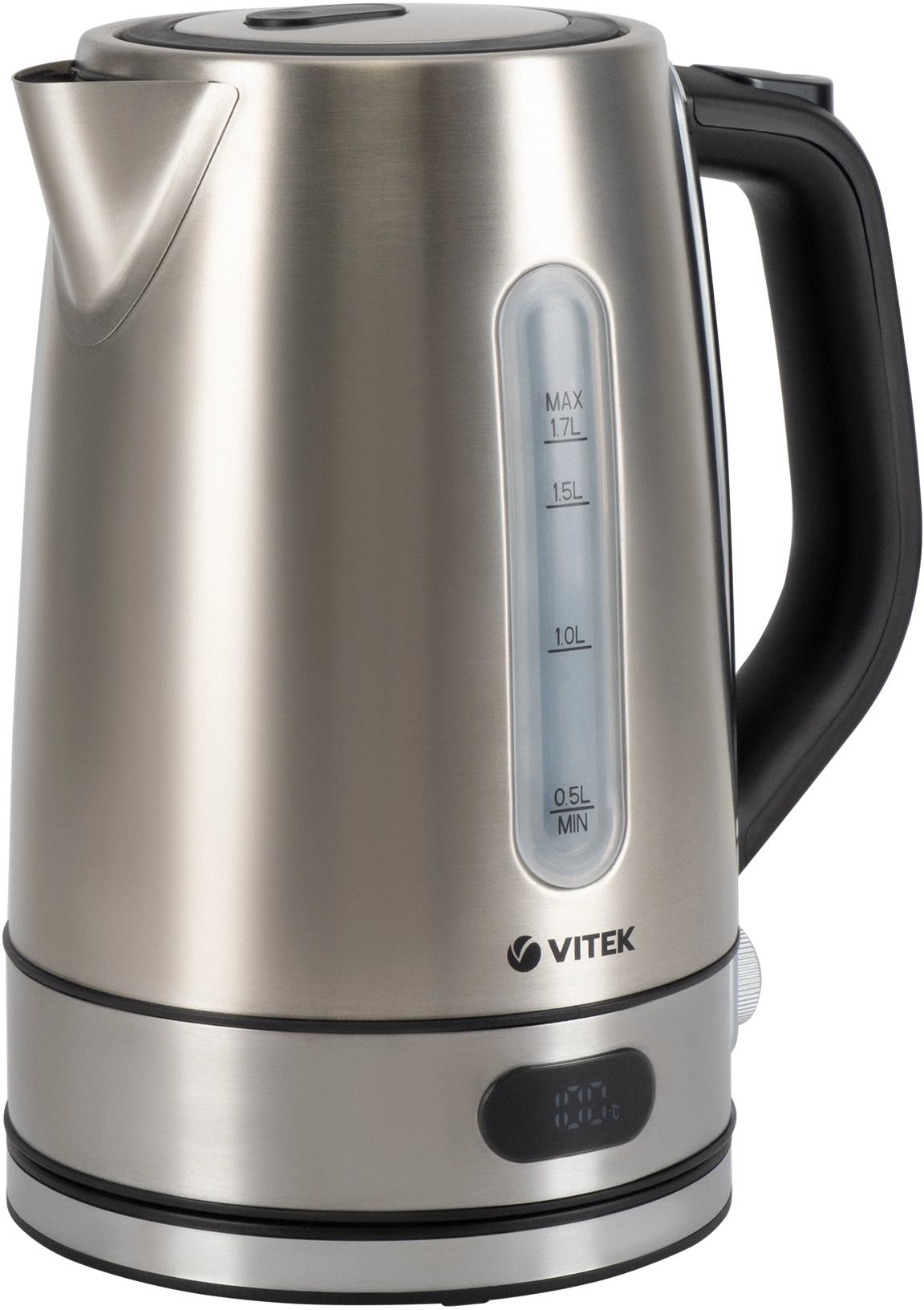 Чайник электрический Vitek VT-1160 1.7л. 2200Вт серебристый корпус: нерж.сталь/пластик