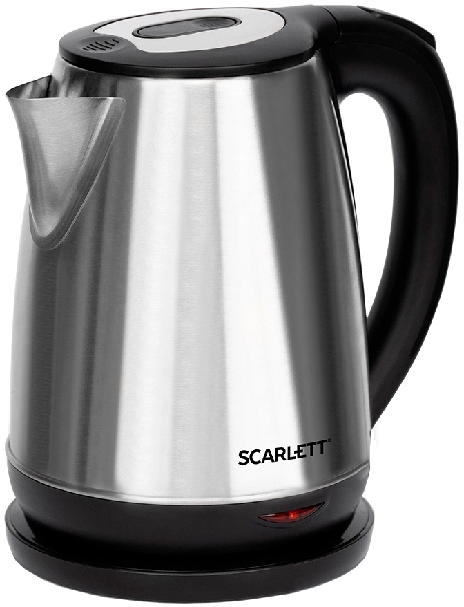 Чайник электрический Scarlett SC-EK21S34 1.8л. 2200Вт черный корпус: сталь
