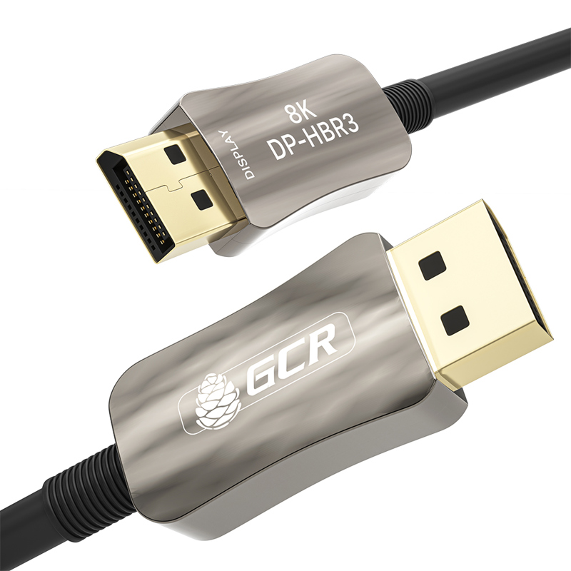 GCR Кабель 20.0m оптический DP v1.4 Ultra HD 8K 60Hz, 4K 144Hz, HBR3, 32.4 Гбит/с, GCR-54731