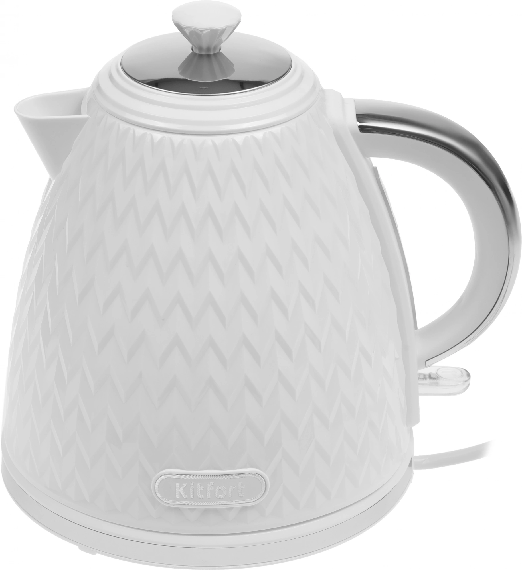Чайник электрический Kitfort КТ-681 1.7л. 2200Вт белый корпус: пластик