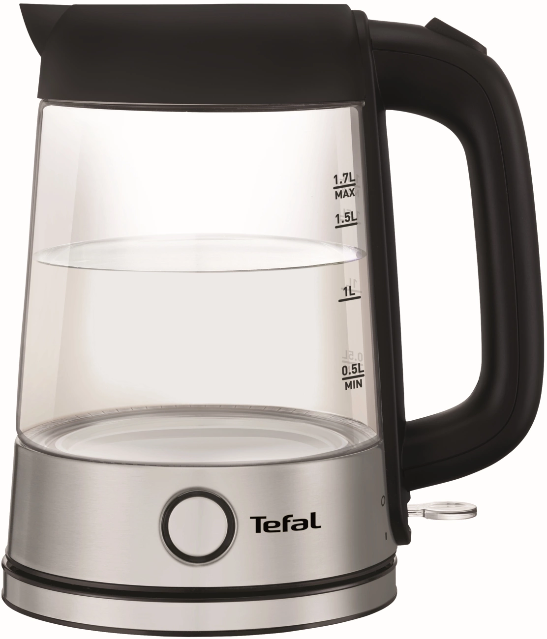 Чайник электрический Tefal KI750D30 1.7л. 2400Вт серебристый корпус: стекло/металл (8010000020)