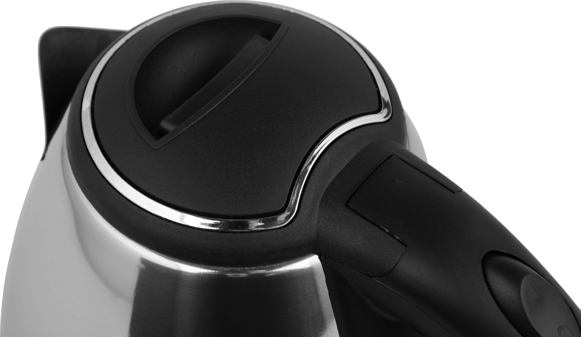 Чайник электрический Supra KES-1802S 1.8л. 1500Вт нержавеющая сталь/черный корпус: металл/пластик (12951)