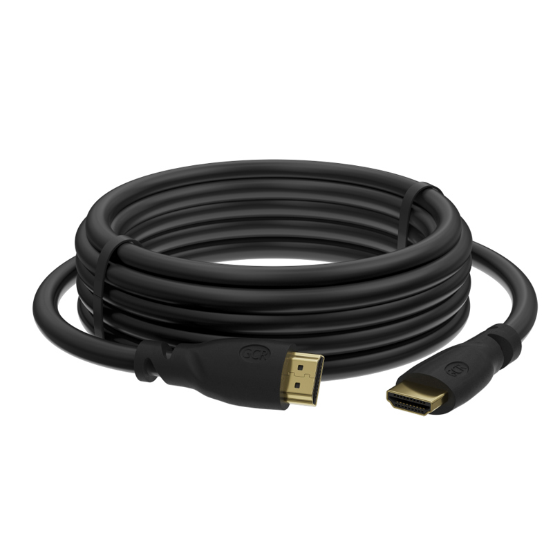 Greenconnect Кабель PROF 15.0m HDMI версия 2.0, черный, OD9.0mm, 28/24 AWG, позолоченные контакты, Ethernet 18.0 Гбит/с
