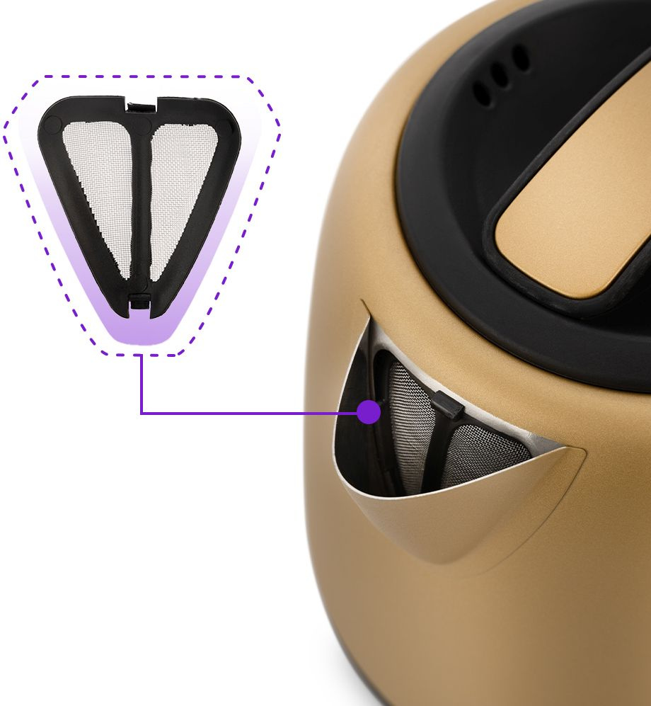 Чайник электрический Kitfort KT-6111 1л. 1630Вт золотистый/черный корпус: металл/пластик (КТ-6111)