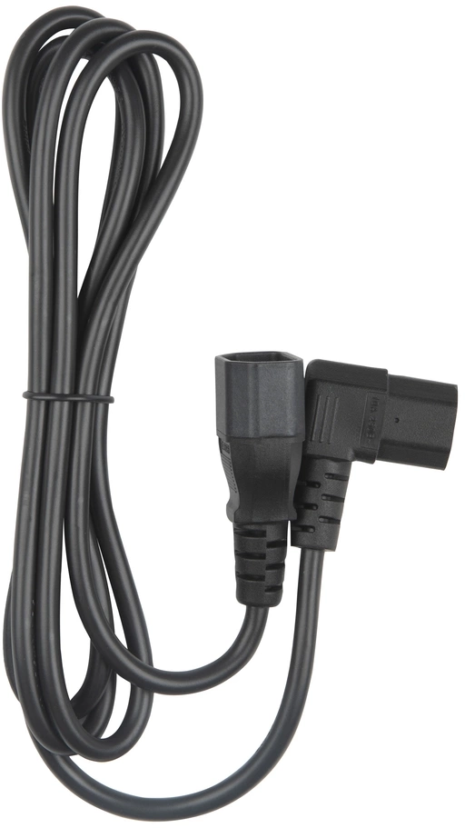 Кабель питания монитор-компьютер PWC-IEC13A-IEC14-1.8-BK   IEC320 C13 (угловая) - IEC320 C14 (3x0.75) 10A, прямая вилк