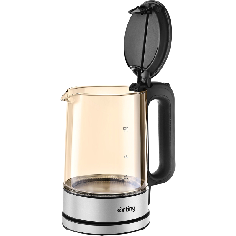 Электрический чайник KORTING/ Электрический чайник KORTING, объем 1.7 л, материал: стекло, механическое управление, ф