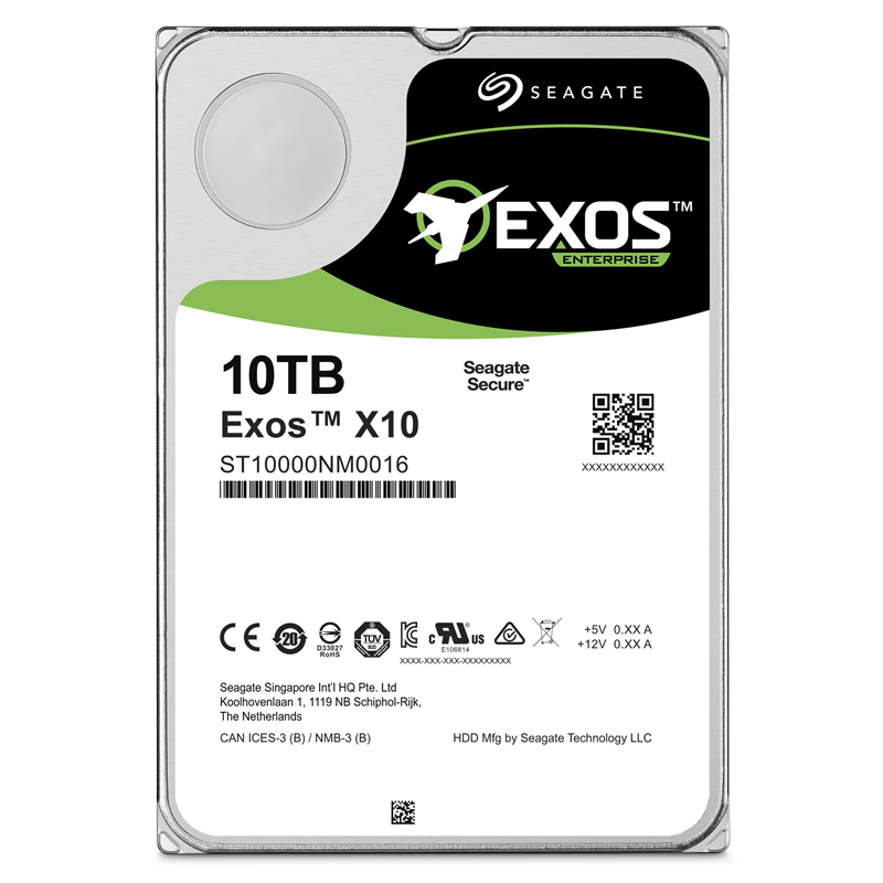 Жесткий диск/ RECERTIFIED HDD Seagate SATA 10TB Enterprise (Helium) 7200 6Gb/s 256Mb 1 year warranty (replaceme