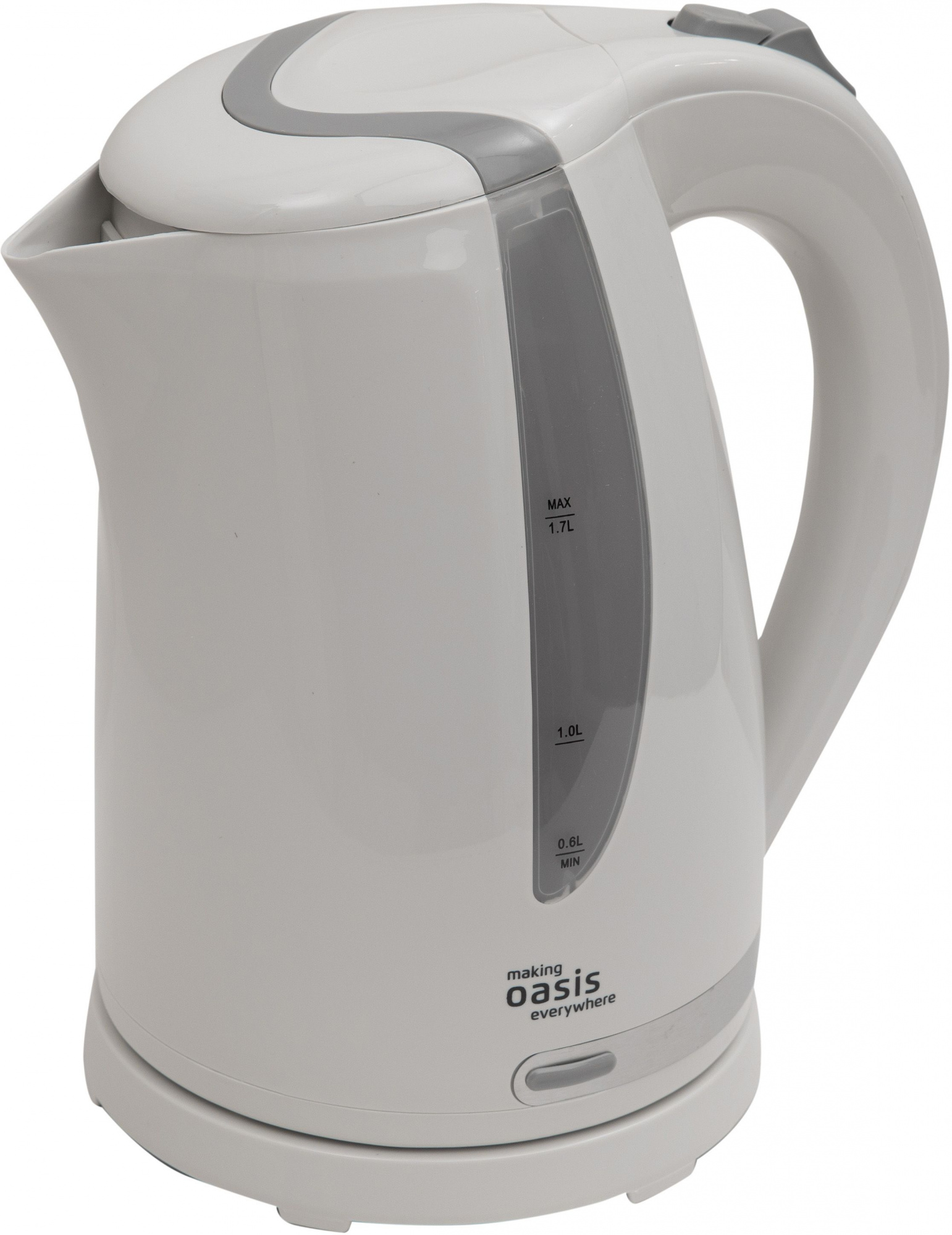 Чайник электрический Oasis K-2PW 1.7л. 2200Вт белый корпус: пластик