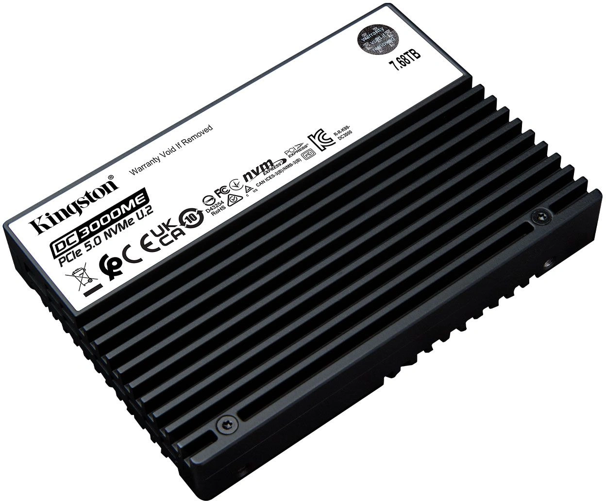 Накопитель SSD Kingston PCIe 5.0 x4 7.68TB SEDC3000ME/7T6 1825 DWPD