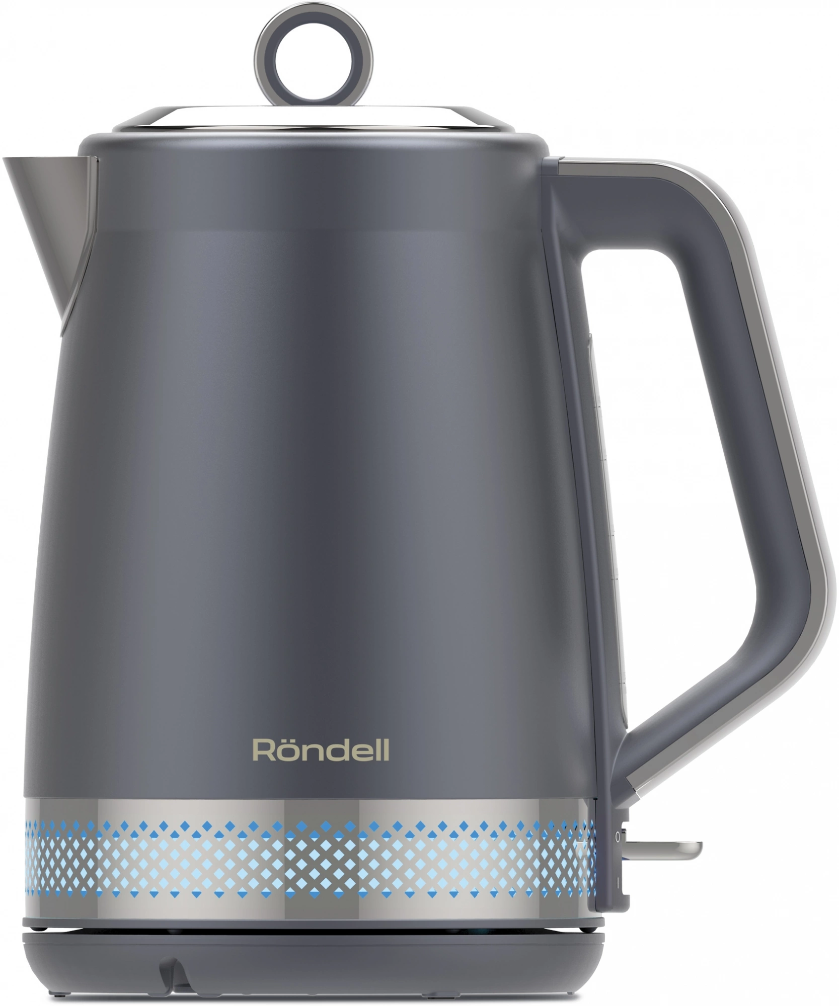 Чайник электрический Rondell RDE-WK880 1.7л. 2200Вт титан/серебристый корпус: серебристый