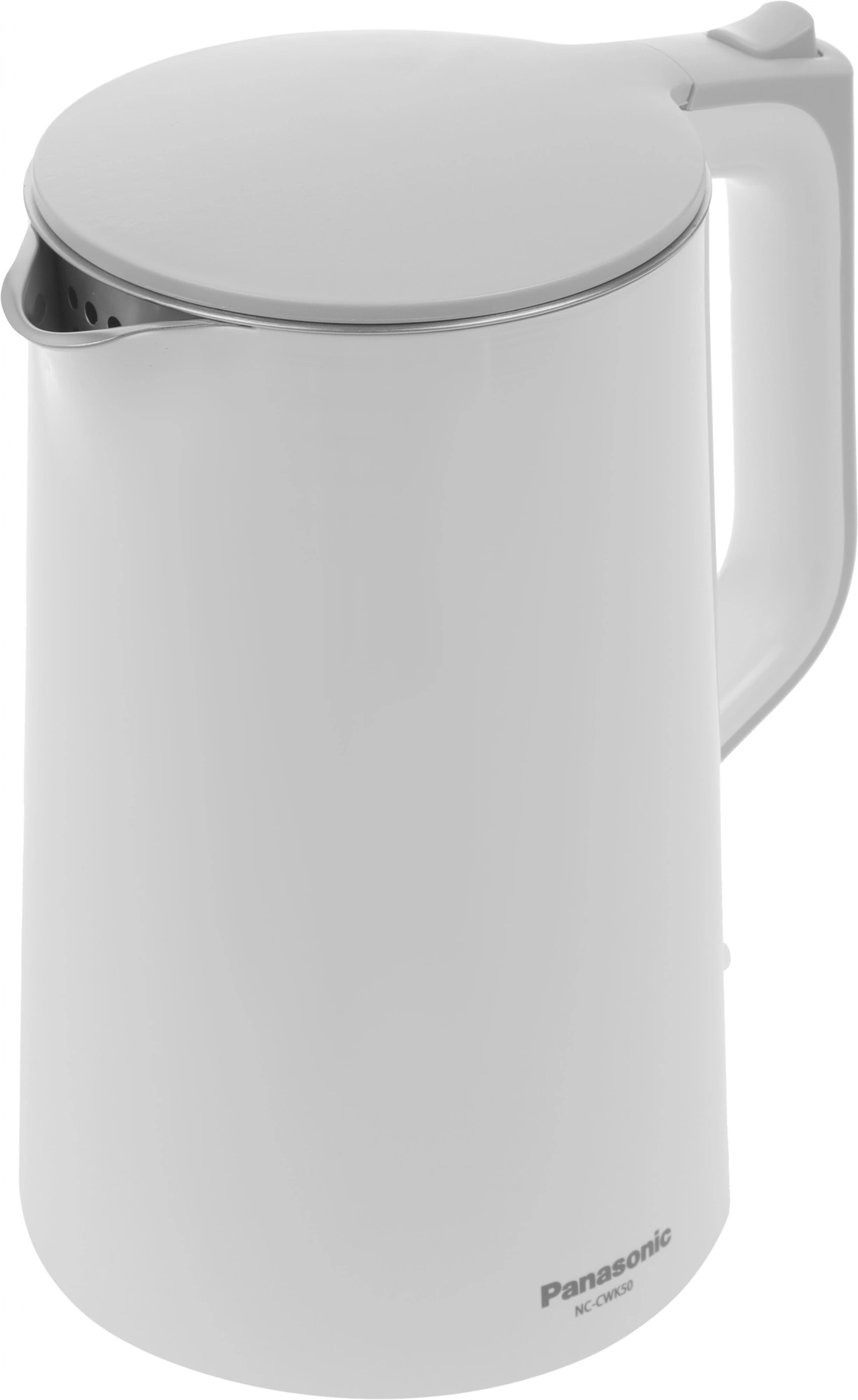 Чайник электрический Panasonic NC-CWK50 1.7л. 1500Вт белый корпус: нерж.сталь/пластик