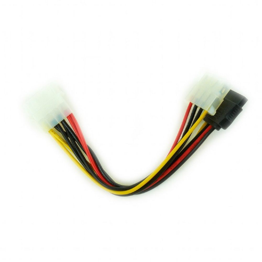 Кабель Cablexpert Кабель питания SATA Cablexpert CC-SATA-PSY2, 15см, molex 4pin/molex4pin+sata 15pin, на 2 устр. {25