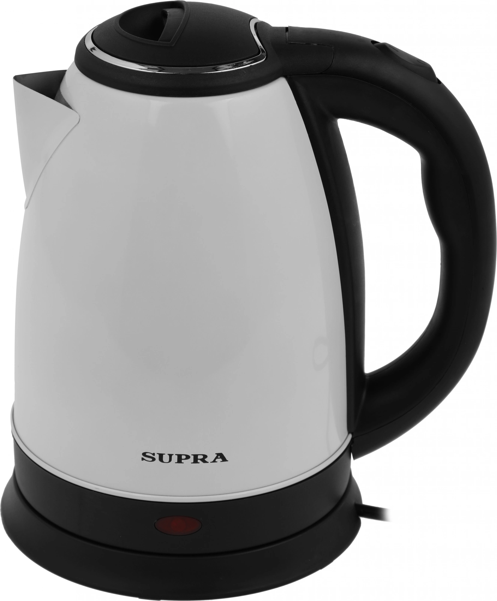 Чайник электрический Supra KES-1846SW 1.8л. 1500Вт белый/черный корпус: металл/пластик