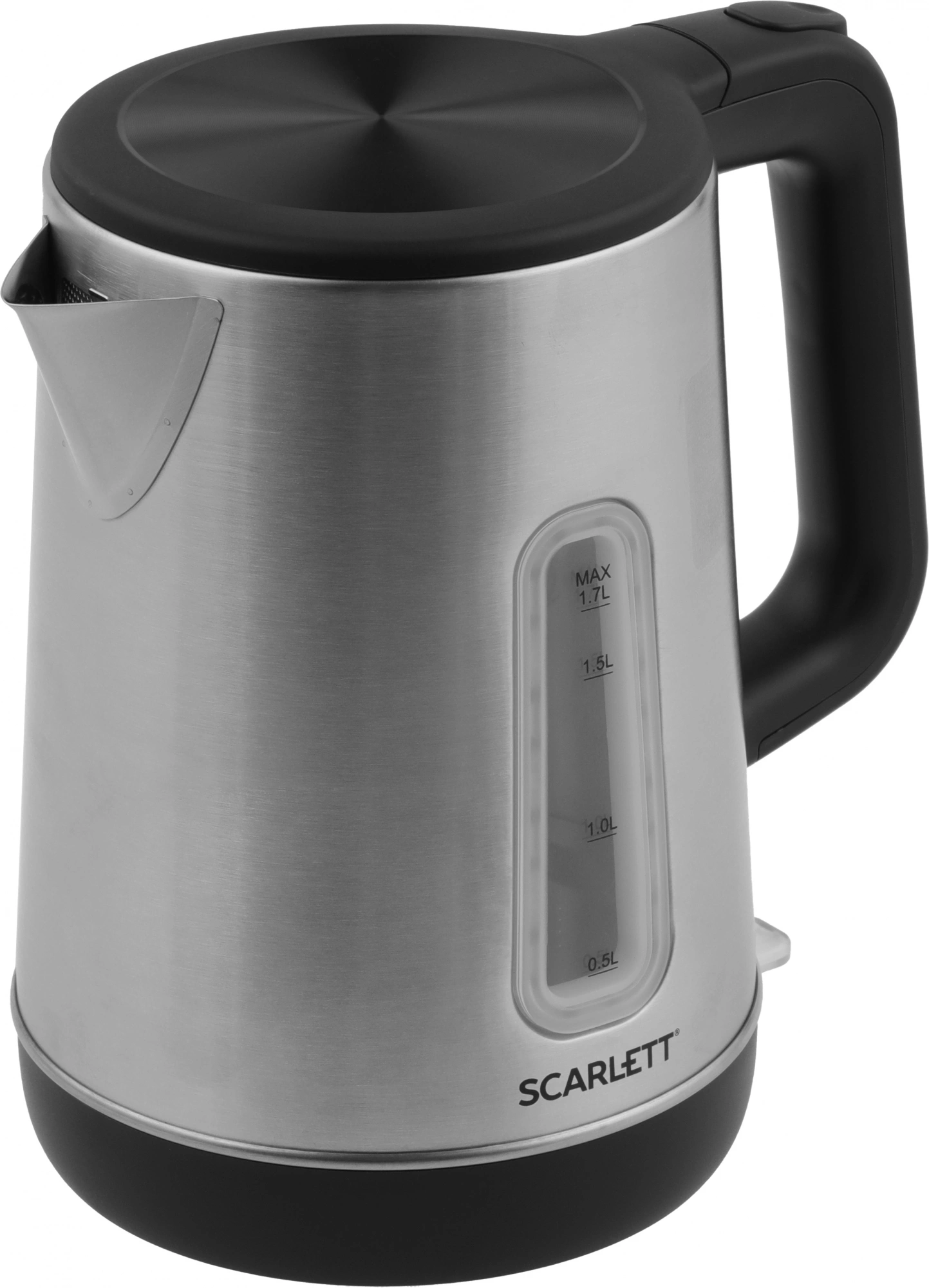 Чайник электрический Scarlett SC-EK21S23 1.7л. 2200Вт серебристый/черный корпус: металл