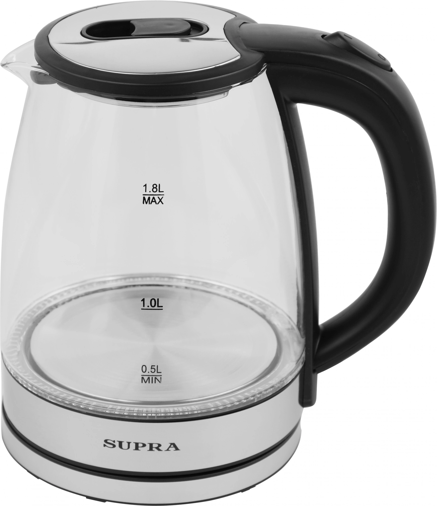Чайник электрический Supra KES-1852G 1.8л. 1500Вт черный корпус: стекло