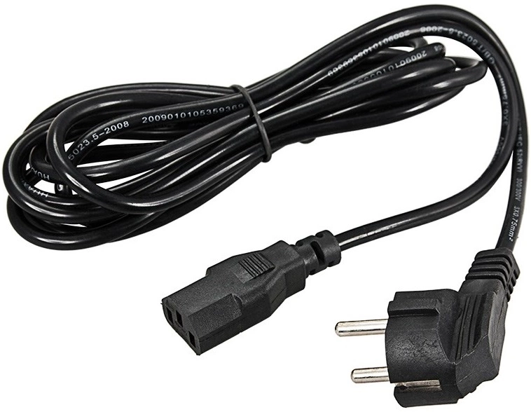 Шнур питания Rexant 04-2731 Schuko-C13 проводник.:3x0.75мм2 0.6м 220В черный