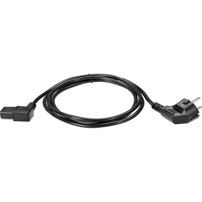 Кабель/ Кабель комп - розетка 220V EU (угол-угол) 3GX0,75mm2, 1,8m, медь, Telecom
